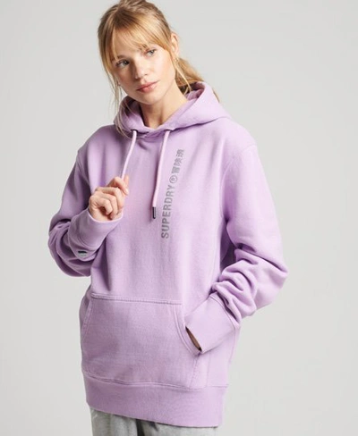 Superdry Women's Code Linear Loose Hoodie Purple / Mid Lilac - Size: M |  ModeSens