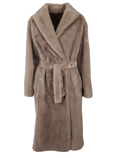 Shop Brunello Cucinelli Belted Coat - Women In Brown
