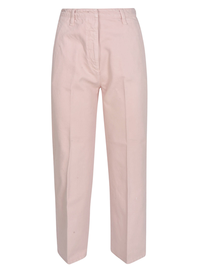 Shop Prada Classic Trousers - Women In Pink