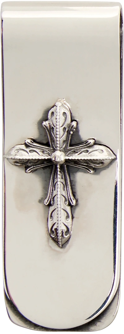 Shop Emanuele Bicocchi Ssense Exclusive Silver Cross Money Clip