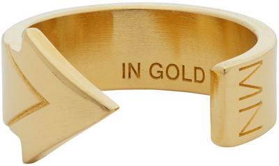 Shop In Gold We Trust Paris Gold Arrow Ring