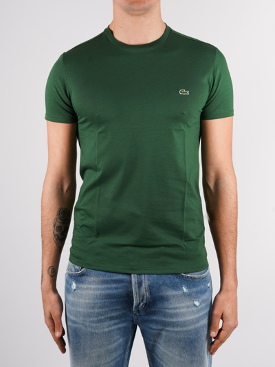Shop Lacoste Tee-shirt Uomo T-shirt In Verde