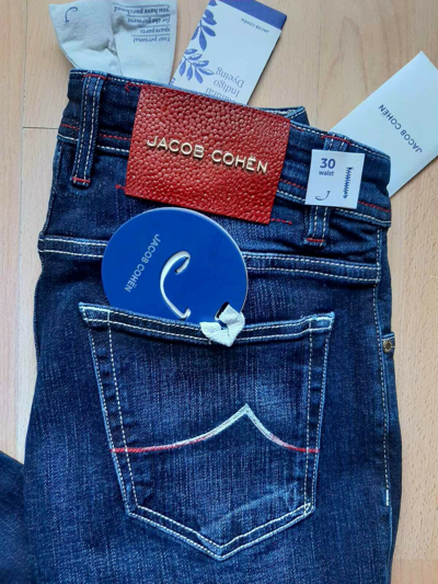 Pre-owned Jacob Cohen Mens Jeans Size 33 Blue Limited Edition 