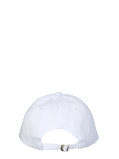 Shop Msgm Micro Logo Baseball Hat In White