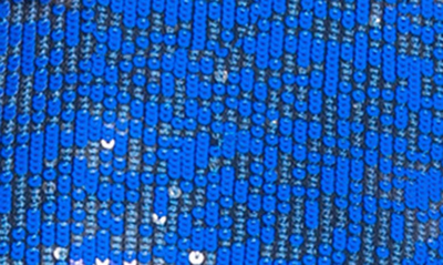 Shop Dress The Population Ashton Sequin Two-piece Set In Electric Blue Multi