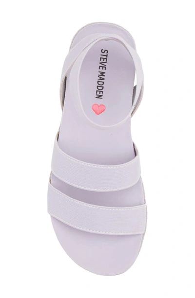 Shop Steve Madden Kids' Jkimmie Platform Sandal In Lilac