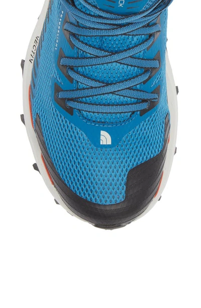 Shop The North Face Vectiv Fastpack Futurelight™ Waterproof Mid Hiking Boot In Banff Blue/ Black