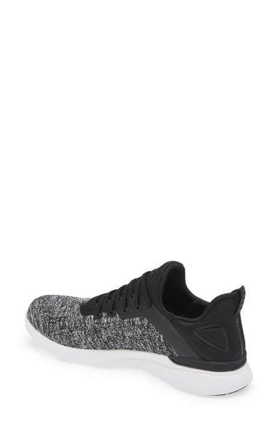 Apl Athletic Propulsion Labs Techloom Tracer Fatigue Running Shoe In Black / White / Melange
