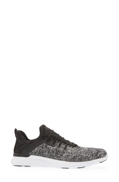 Apl Athletic Propulsion Labs Techloom Tracer Fatigue Running Shoe In Black / White / Melange