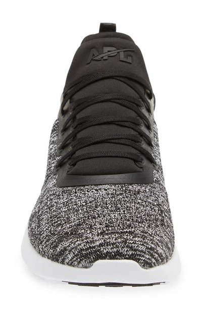 Apl Athletic Propulsion Labs Techloom Tracer Fatigue Running Shoe In Black / White / Melange