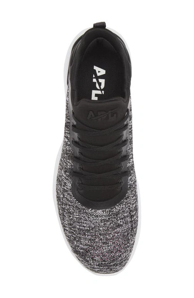 Apl Athletic Propulsion Labs Techloom Tracer Fatigue Running Shoe In Black / White / Melange
