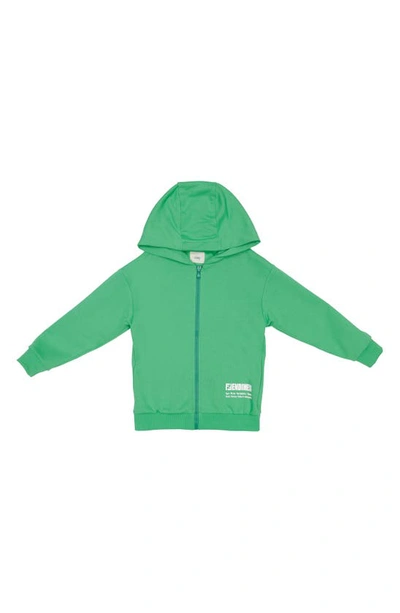 Shop Fendi Kids' Ness Graphic Hoodie In F11h2 Green