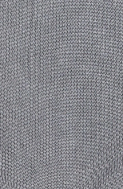 Shop Thom Browne 4-stripe Over The Calf Socks In Med Grey