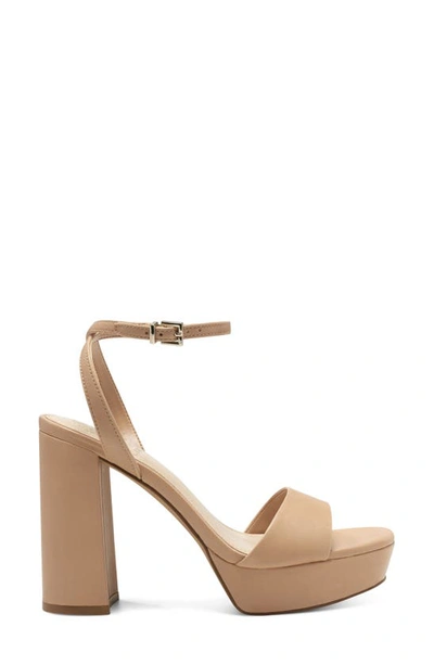 Shop Vince Camuto Pendry Ankle Strap Platform Sandal In Sandstone