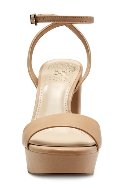 Shop Vince Camuto Pendry Ankle Strap Platform Sandal In Sandstone