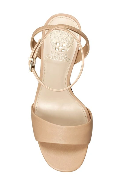 Vince Camuto Pendry Ankle Strap Platform Sandal In Sandstone