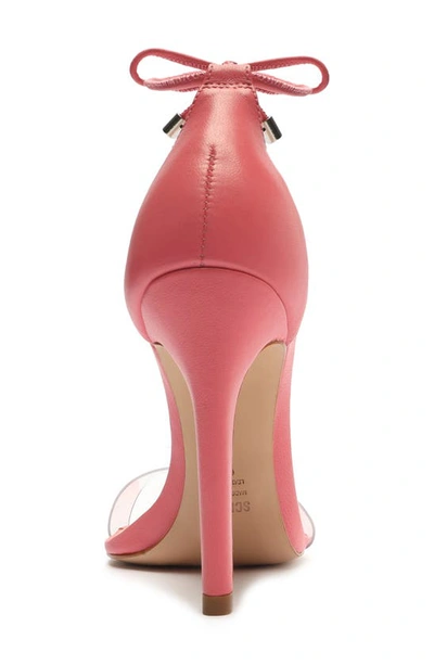 Shop Schutz Josseana Sandal In Transparente/ Shell Pink