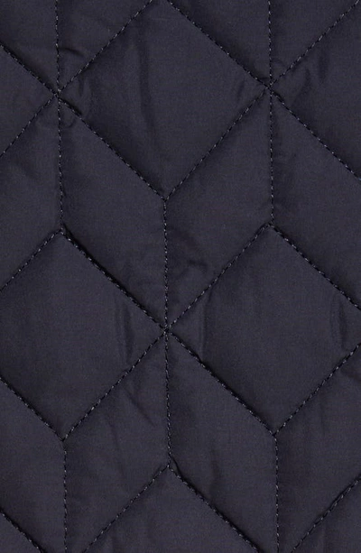 Shop Ilse Jacobsen Isle Jacobsen Long Quilted Jacket In Dark Indigo