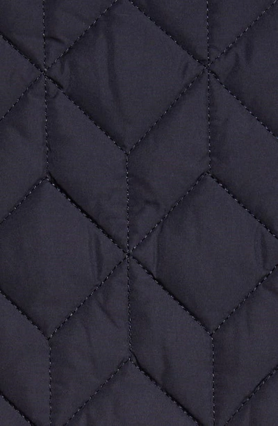 Ilse Jacobsen Isle Jacobsen Long Quilted Jacket In Dark Indigo