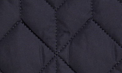 Shop Ilse Jacobsen Isle Jacobsen Long Quilted Jacket In Dark Indigo
