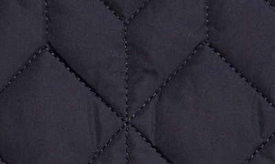 Ilse Jacobsen Isle Jacobsen Long Quilted Jacket In Dark Indigo