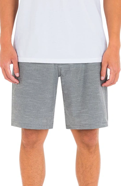 Shop Hurley Phantom Sandbar Stretchband 20" Water Repellent Walk Shorts In Ion Grey