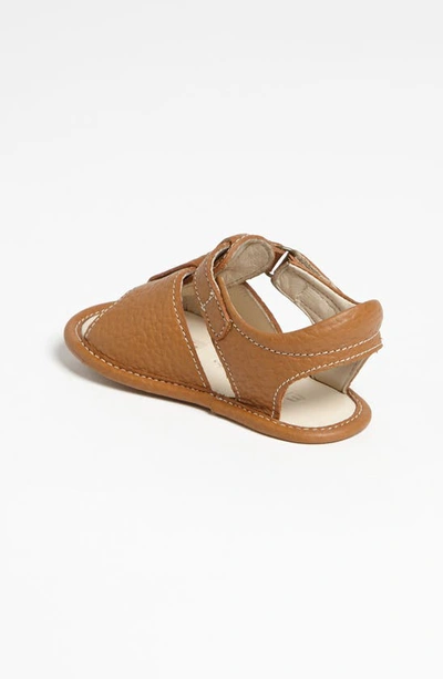 Elephantito Boy's Caged Leather Sandals, Baby/toddler/kids In Caramel