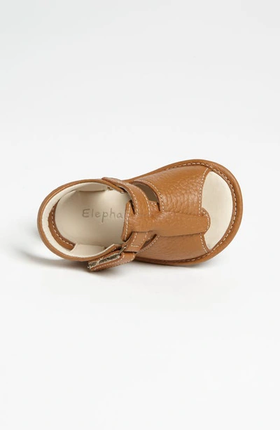 Elephantito Boy's Caged Leather Sandals, Baby/toddler/kids In Caramel