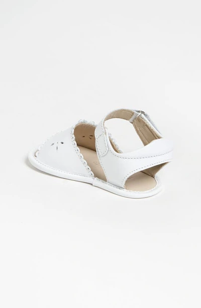 Elephantito Girls' Sandal With Scallop - Baby, Little Kid In White
