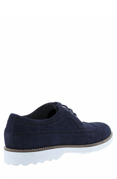 Shop Zanzara Tiki Brogue Derby In Navy