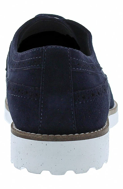 Shop Zanzara Tiki Brogue Derby In Navy