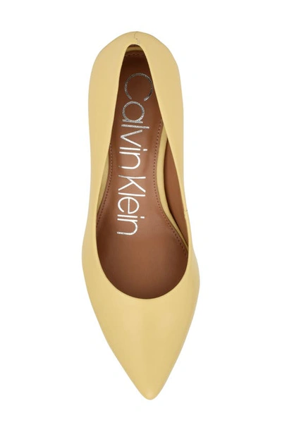 Shop Calvin Klein Gayle Pump In Yellow