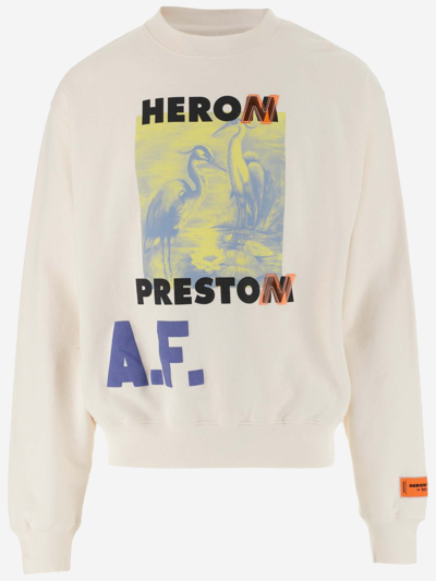 Shop Heron Preston Sweaters In Off White Lemon