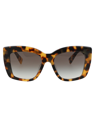 Shop Miu Miu Eyewear Sunglasses In 7s00a7 Light Havana