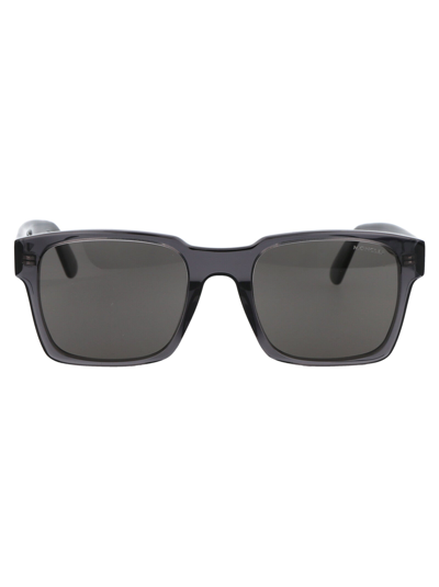 Shop Moncler Sunglasses In 01d Black