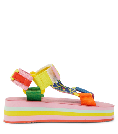 Shop Marc Jacobs Striped Sandals In Pink