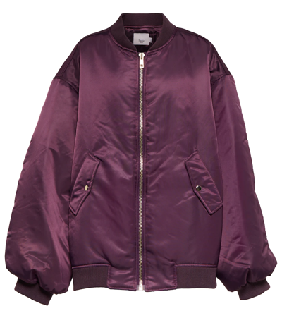 Shop The Frankie Shop Astra Technical Bomber Jacket In Royal Purple