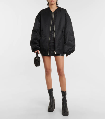 The Frankie Shop Astra Technical Bomber Jacket In Black