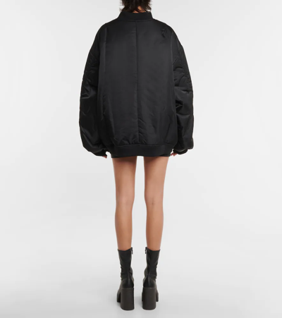 The Frankie Shop Astra Technical Bomber Jacket In Black