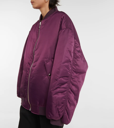 Shop The Frankie Shop Astra Technical Bomber Jacket In Royal Purple
