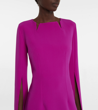 Safiyaa Crêpe Gown In Magenta