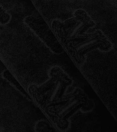 Max Mara Cotton Towel In Nero