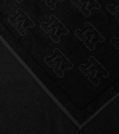 Max Mara Cotton Towel In Nero