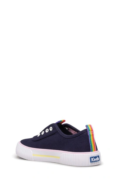 Shop Keds Topkick Washable Slip-on Sneaker In Navy/ Rainbow