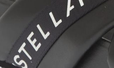 Stella Mccartney Vesta Eco Alt Logo Crisscross Sandals In 1000 Black