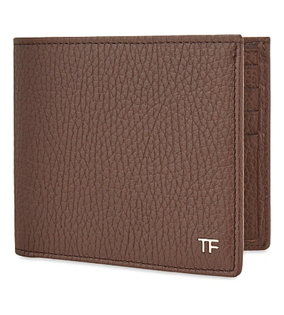 Tom Ford Men's Leather Bi-fold Wallet, Chocolate, Chocolate