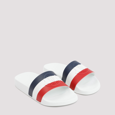 Shop Moncler Jeanne Slides Shoes In White