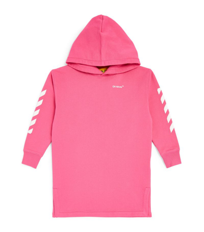 Shop Off-white Arrows Hoodie (4-10 Years) In Pink