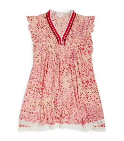 Shop Poupette St Barth Sasha Dress (4-12 Years) In Pink