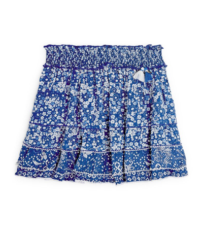 Shop Poupette St Barth Ariel Skirt (4-12 Years) In Blue